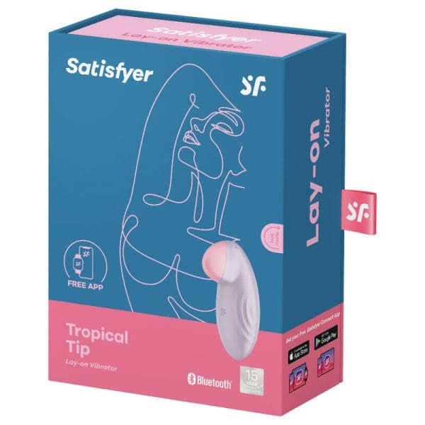SATISFYER - TROPICAL TIP LAY-ON VIBRATOR LILAC 5